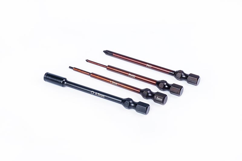 Koswork Mini-Z 4pcs Mini Car Tool Set (H1.5, N4.5, P00 & P1) 1/4in Drive Hex (2)