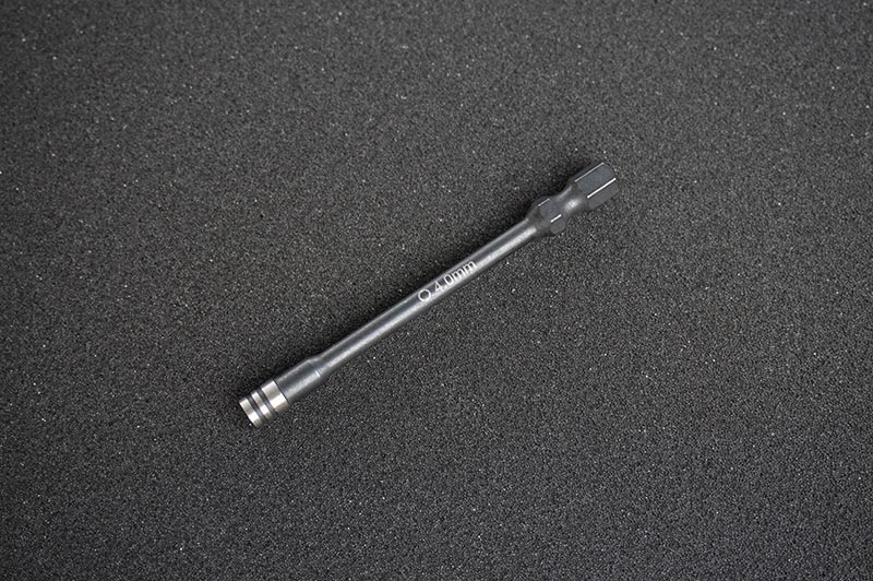 Koswork KOS13207-N4 Nut Driver Bit 4.0mm 1/4" Drive Hex (for Micro-B wheel nut) OD 6mm (9003645468909)