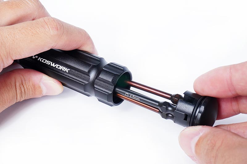 Koswork Mini-Z Quick Release 1/4in Drive Hex Driver Tool Set (4)