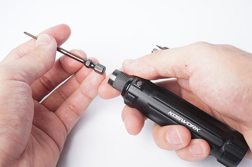 Koswork KOS13211 Mini-Z Quick Release 1/4" Drive Hex Driver Set  (H1.5, N4.5, P00 & P1) (9003646091501)