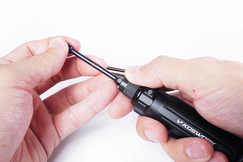 Koswork Mini-Z Quick Release 1/4in Drive Hex Driver Tool Set (6)