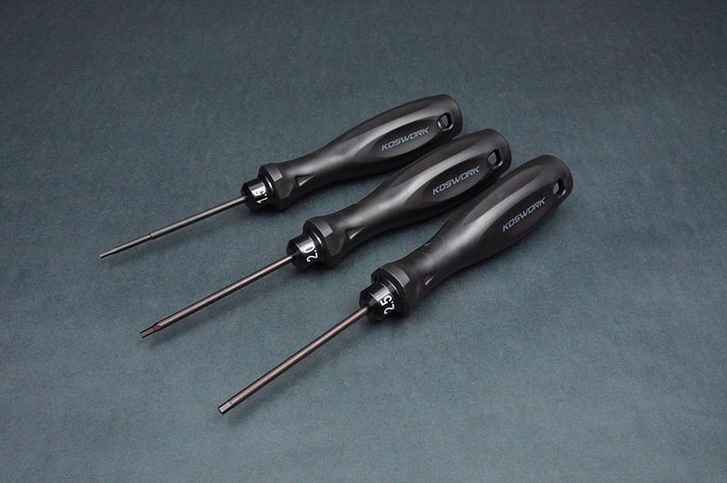 Koswork Hex Wrench Set 1.5mm 2.0mm & 2.5mm with 75mm Tip Tool