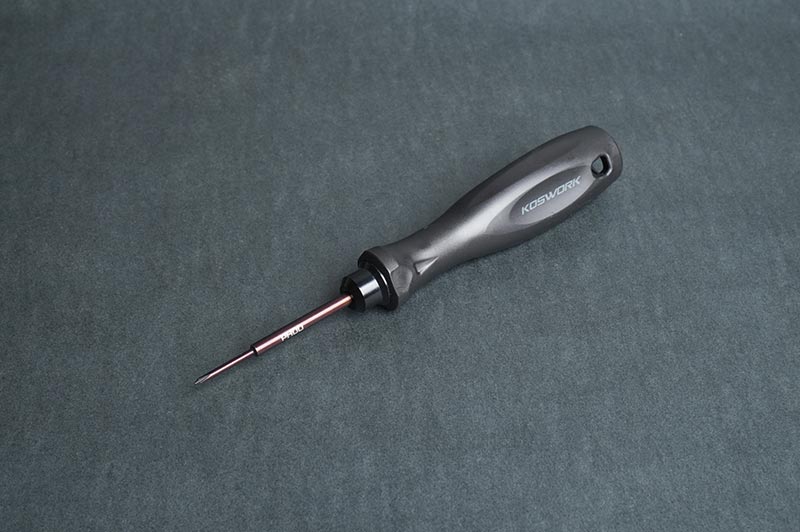 Koswork Phillips Screwdriver PH00 2mm with 68mm Tip Light Tri Handle Tool