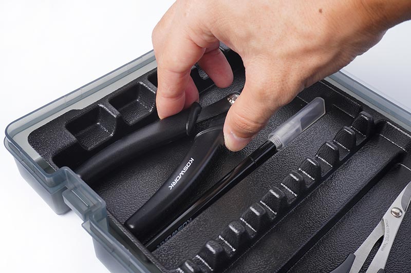 Koswork 10pcs Light Tri Handle Set with Tool Box (3)