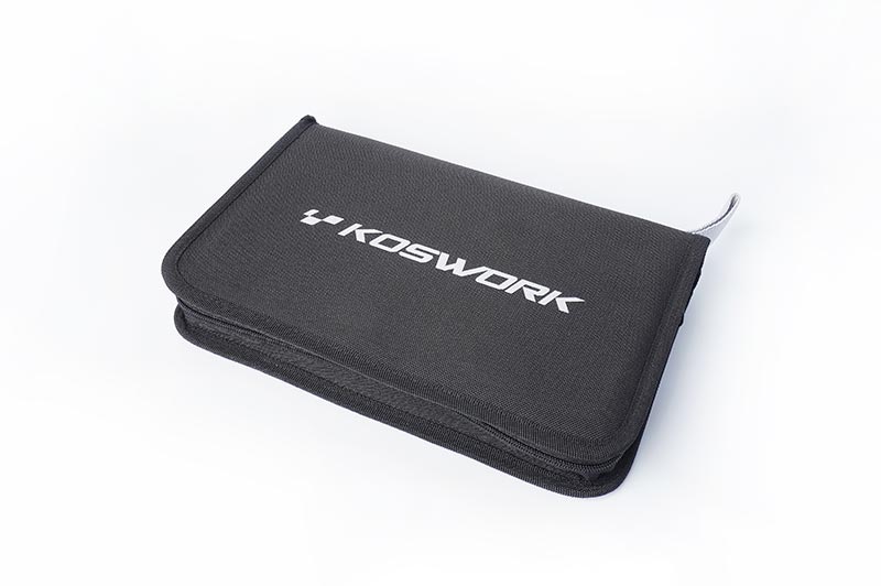 Koswork 11pc Light Tri Handle Set with Parts Box & Tool Bag