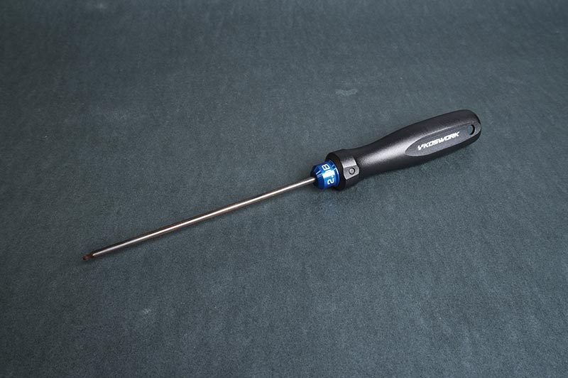 Koswork Ball End Hex Wrench 2.0mm 120mm Tip Aluminium Tri Handle Tool