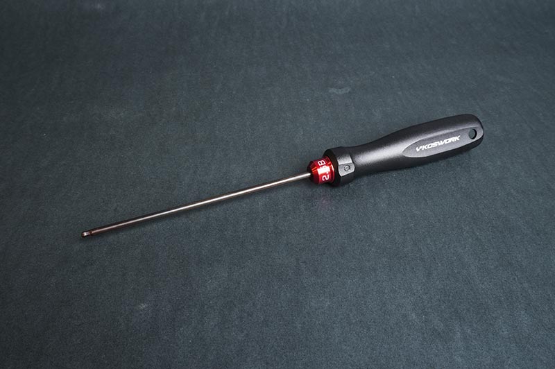 Koswork Ball End Hex Wrench 2.5mm 120mm Tip Aluminium Tri Handle Tool