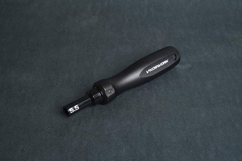 Koswork Hard Coated Aluminium 5.5mm Compact Nut Driver Tool