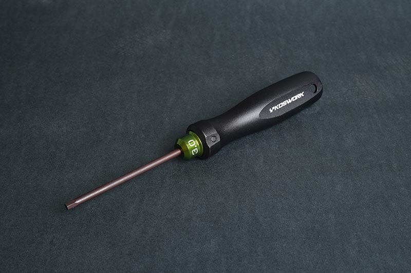 Koswork KOS13252-H30 Hex Wrench 3.0mm (w/75mm Tip) (Alum. Tri Handle) (9003647926509)