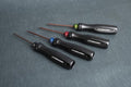 Koswork Hex Wrench Set 1.5mm 2.0mm 2.5mm 3.0mm 75mm Tip Alum Tri Handle Tool