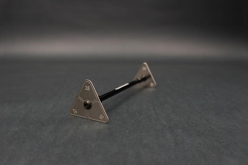 Koswork KOS13320-2225 Steel Ride Height Gauge Set (w/alum handle, 22~24mm & 25~27mm, 1/10 Truck & 1/8 Buggy) (9001937502445)