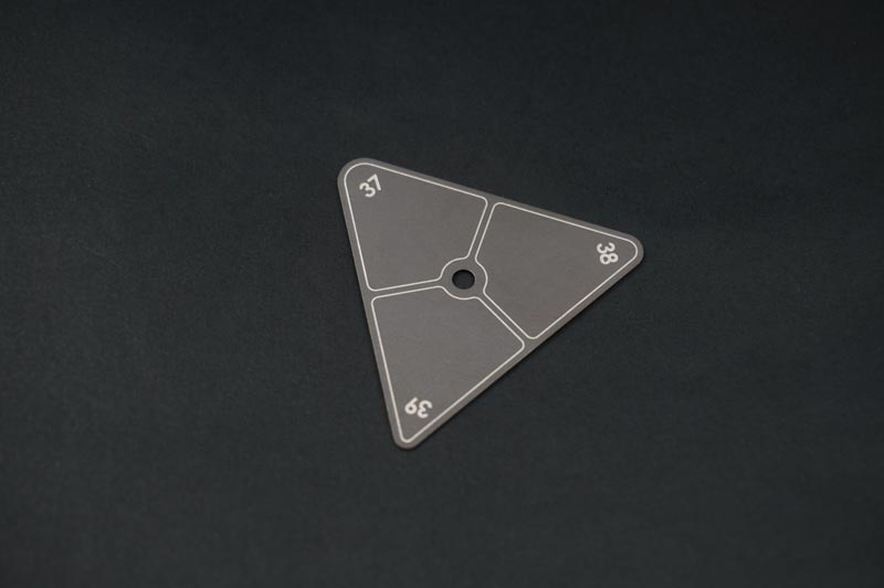 Koswork KOS13321-37 Steel Ride Height Gauge Plate (37~39mm, 1/8 Truck) (9001937699053)