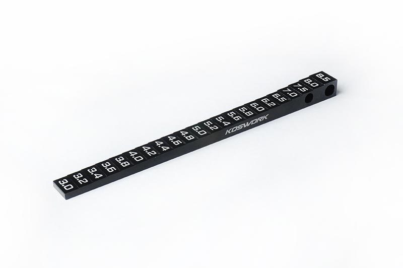 Koswork KOS13351 1/12 & 1/10 On Road Ride Height Gauge (3.0~8.5mm) (9001937797357)