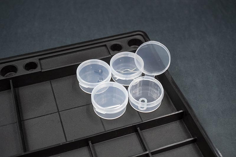 Koswork KOS14011 Clear Round Container (w/lid, ID 25mm, H12mm) (10pcs) (9003649138925)