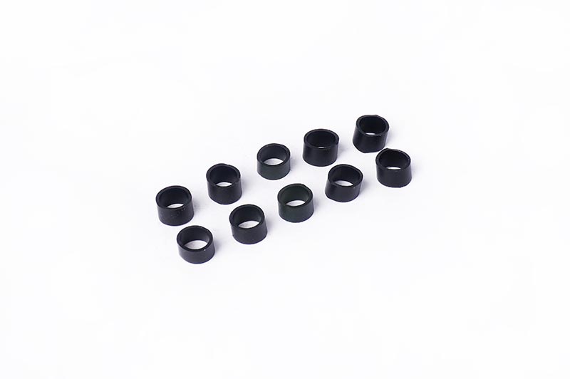 Koswork KOS14601 Silicone Cable Elastic Bands (OD 6mm, Width 5mm, Black) (10) (9001938125037)