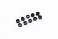Koswork KOS14601 Silicone Cable Elastic Bands (OD 6mm, Width 5mm, Black) (10) (9001938125037)