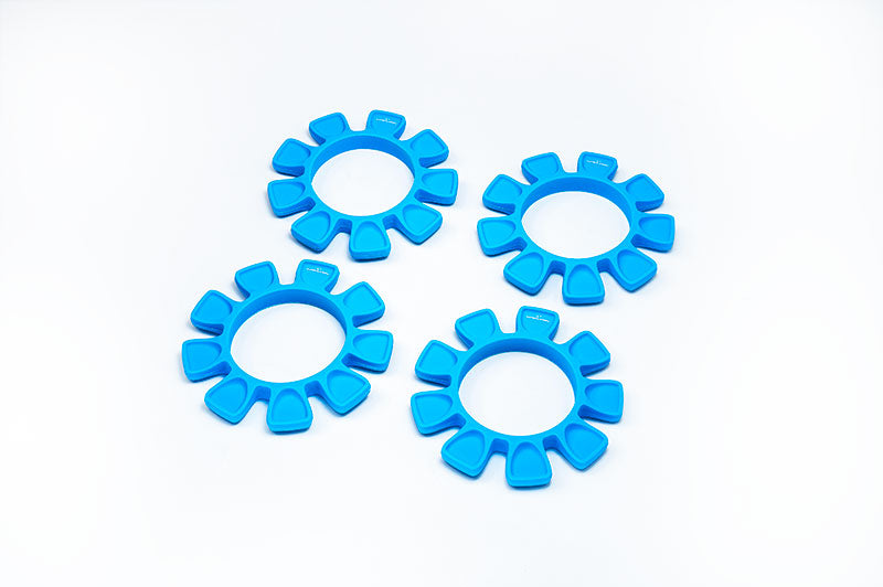 Kyosho KOS14605B 1/10, 1/8 UFO Blue High Strength Silicone Tire Glue Bands (4)