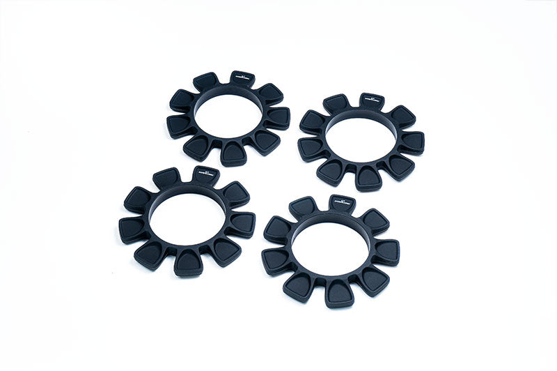 Ksowork KOS14605BK 1/10 1/8 UFO Black High Strength Silicone Tire Glue Bands (4)