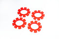 Ksowork KOS14605R 1/10 UFO Red High Strength Silicone Tire Glue Bands (4)