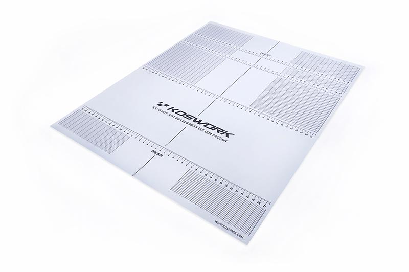 Koswork KOS18009 445x560mm Plastic Decal (for 1/8 Buggy, On-Road Car & Truggy Car Setup Board) (9003649269997)
