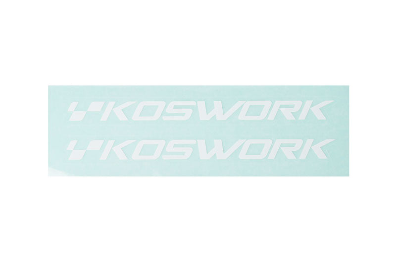 Koswork 10x100mm White RC Decal