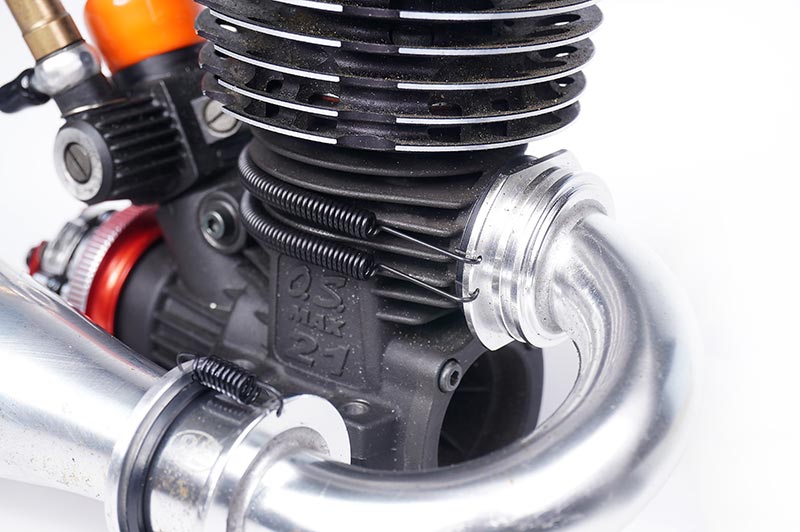 Koswork KOS26027BK Long Spring (for 1/8 .21 Manifold Exhaust) (2pcs) (9001938518253)