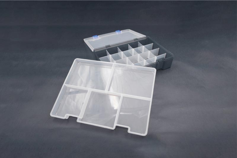 Koswork KOS32110 Two Layer Parts Case 245*175*56mm (w/tray & partition) (9003650351341)