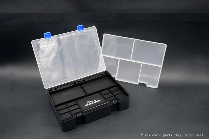 Koswork KOS32110 Two Layer Parts Case 245*175*56mm (w/tray & partition) (9003650351341)