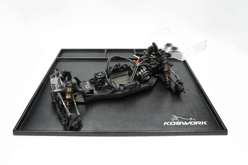 Koswork KOS32120-450BK Assembly Tray / Cleaning Tray 450*400*10mm Black (1/10 M Size, 1/18, Min-Z & Mini 4WD) (9001939271917)