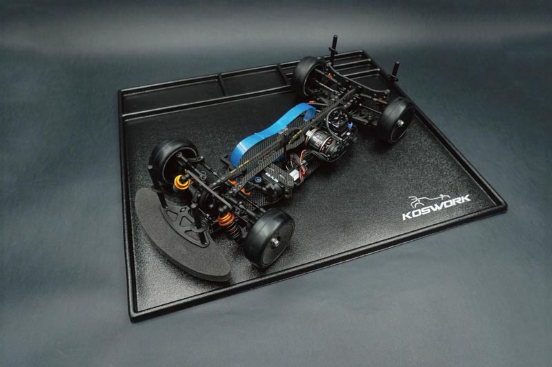 Koswork KOS32120-450BK Assembly Tray / Cleaning Tray 450*400*10mm Black (1/10 M Size, 1/18, Min-Z & Mini 4WD) (9001939271917)