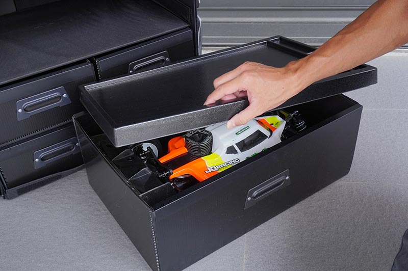 Koswork Assembly / Cleaning Tray Large Drawer Lid 510*350*30mm Black Tool