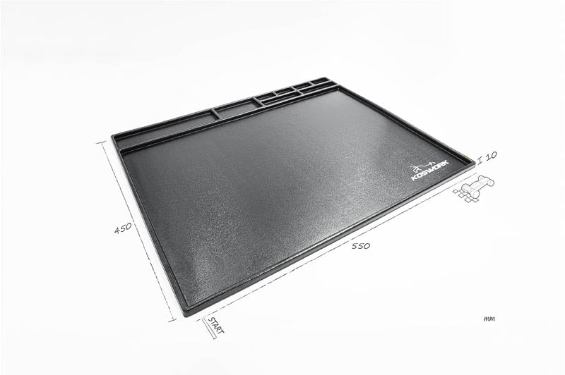 Koswork Assembly / Cleaning Tray 550*450mm Grey (1/10 Buggy & Onroad) Tool