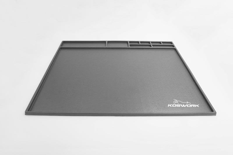 Koswork KOS32120-550BK Assembly Tray / Cleaning Tray 550*450mm Black (1/10 Buggy & Onroad) (9001939435757)