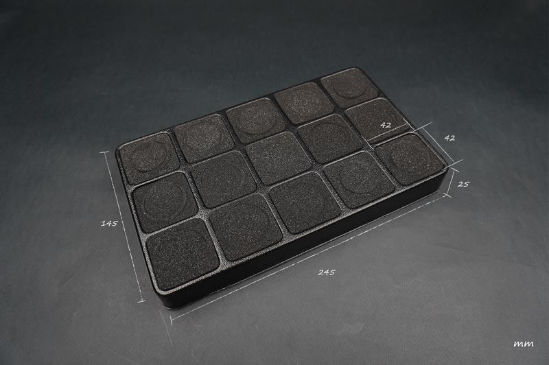 Koswork 245x145x25mm Tray for Shock & Differential Oil w/2 Sets of Foam Tool (2)