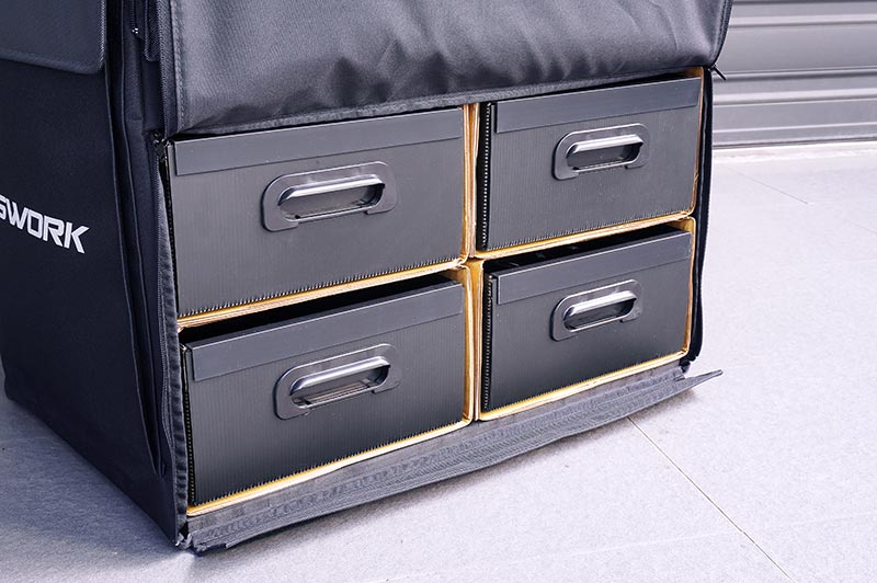 Koswork KOS32205V2CA 1/8 & 1/10 Pit Bag V2 Cardboard Box Frame Version (Top Open design, w/KOS32120-510BK Lid) (9003651596525)