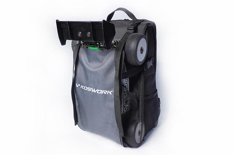 Koswork KOS32213BK RC Car Expandable Backpack (1/8 Buggy, 1/10 Buggy, Truck, Touring & Crawler) Black (9001939796205)