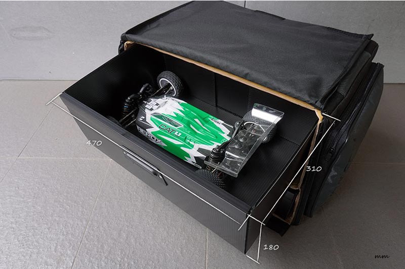 Koswork Compact 3 Drawer Buggy RC Pit Bag 1/10 Scale