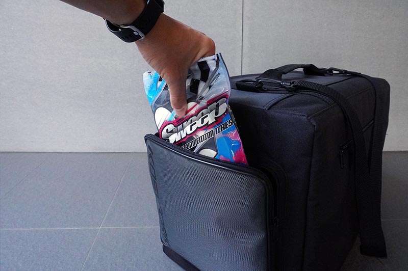 Koswork KOS32223 1/10 Compact 3 Drawer Touring Car Bag (1/10 Touring, 1 Large & 2 Medium) (9003651858669)