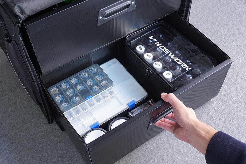 Koswork KOS32251PP 1/10 Dual Drawer PP Frame Buggy Bag (1/10, 2 Large) (9003652546797)