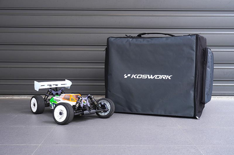 Koswork KOS32252 1/8 Dual Drawer Buggy/Onroad Car Bag (1/8, 2 Large) (9003652579565)