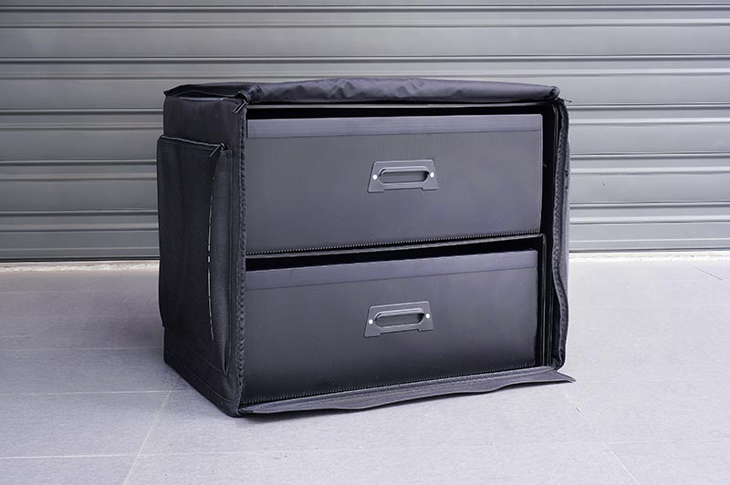 Koswork Dual Drawer PP Frame Buggy/Onroad 2 Large Drawer RC Car Bag 1/8 Scale