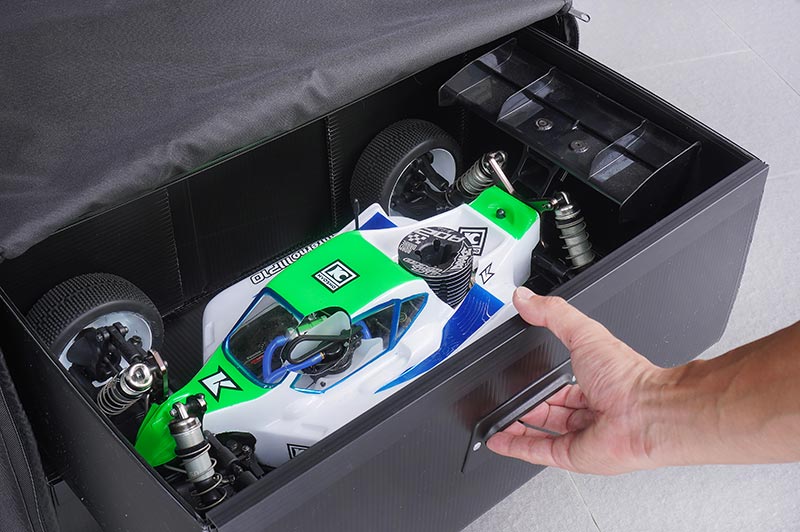 Koswork Dual Drawer PP Frame Buggy/Onroad 2 Large Drawer RC Car Bag 1/8 Scale (3)