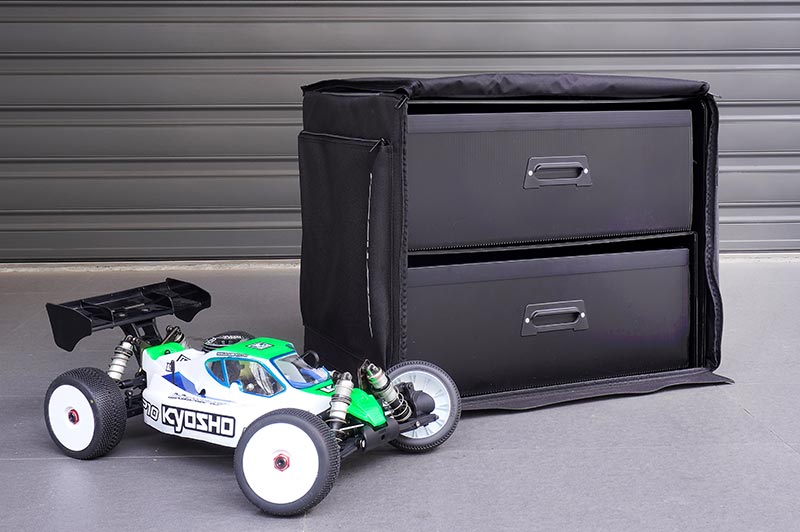 Koswork Dual Drawer PP Frame Buggy/Onroad 2 Large Drawer RC Car Bag 1/8 Scale (7)