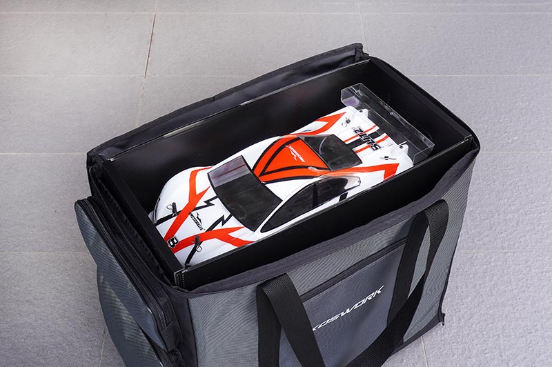 Koswork KOS32288 1/10 Three Large Drawer Side Touring Car Carrying Bag (Top Open Design) (9003654119661)