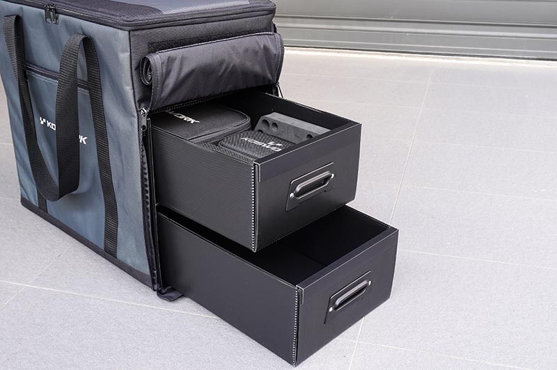 Koswork KOS32288 1/10 Three Large Drawer Side Touring Car Carrying Bag (Top Open Design) (9003654119661)