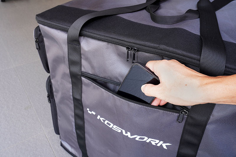 Koswork KOS32292 1/8 One Large & Two Mid Drawer Side Buggy/Onroad Car Carrying Bag (Top Open Design) (9003654217965)