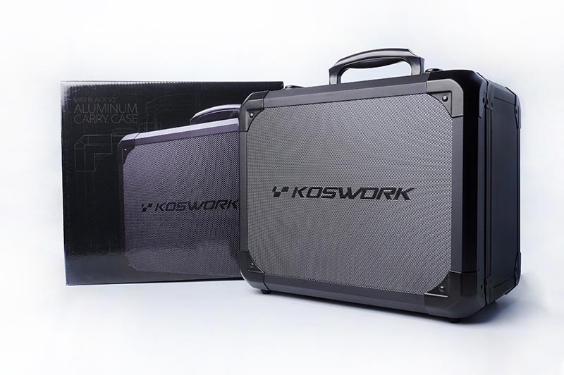 Koswork KOS32302-NB4 Mini Black V2 Aluminum Carry Case (w/Flysky Noble NB4 foam) (9003654840557)