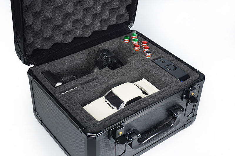 Koswork KOS32302-KMZ Mini Black V2 Kyosho Mini-Z & Mini-Z 4x4 RTR Aluminum Carry Case (w/Foam) (9003654611181)