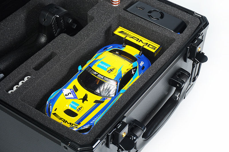 Koswork KOS32302-KMZ Mini Black V2 Kyosho Mini-Z & Mini-Z 4x4 RTR Aluminum Carry Case (w/Foam) (9003654611181)