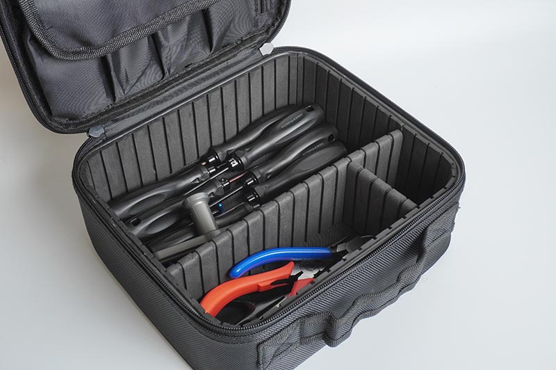 Koswork KOS32417 260x230x95mm Hard Frame Tool/Charger/Mini Car Bag/Equipment Case (w/partition plates & parts box) (9003655659757)